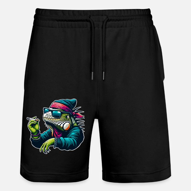 Cool Iguana Rocker - Short de jogging bio TRAINER Stanley/Stella unisexe - noir