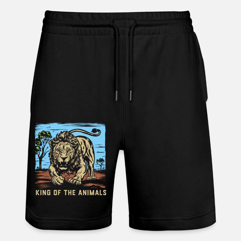 Lion d’Afrique 2024 03 - Short de jogging bio TRAINER Stanley/Stella unisexe - noir