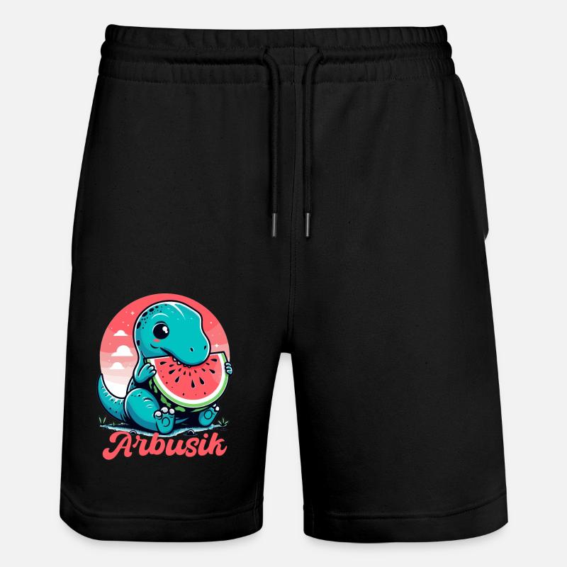 Mignon T-Rex Pastèque Arbusik Cadeau - Short de jogging bio TRAINER Stanley/Stella unisexe - noir