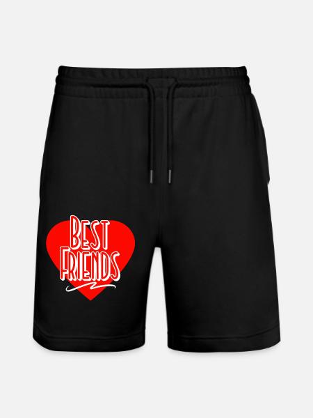 Beste Freunde - Stanley/Stella Unisex Bio Joggingshorts Trainer  - Schwarz