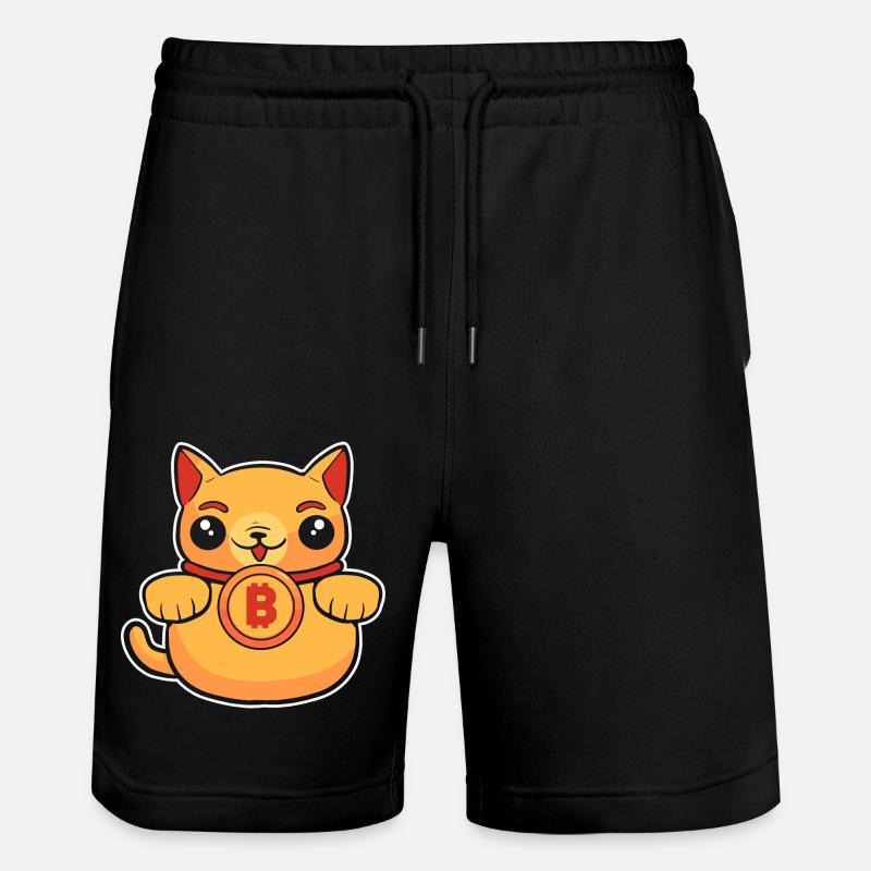 Bitcoin - Stanley/Stella Unisex Bio Joggingshorts Trainer  - Schwarz