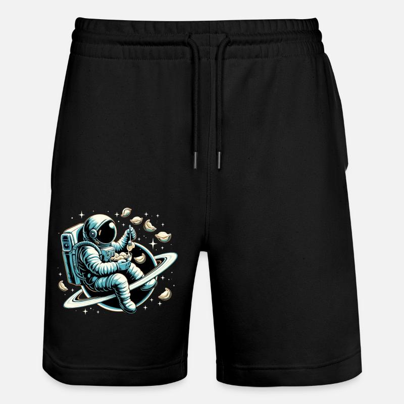 Astronaute Vareniki Cadeau Yummy - Short de jogging bio TRAINER Stanley/Stella unisexe - noir