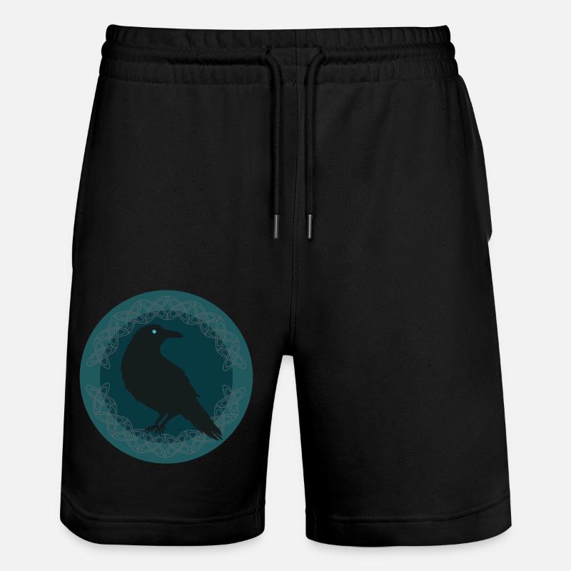 Corbeau Celtique - Short de jogging bio TRAINER Stanley/Stella unisexe - noir