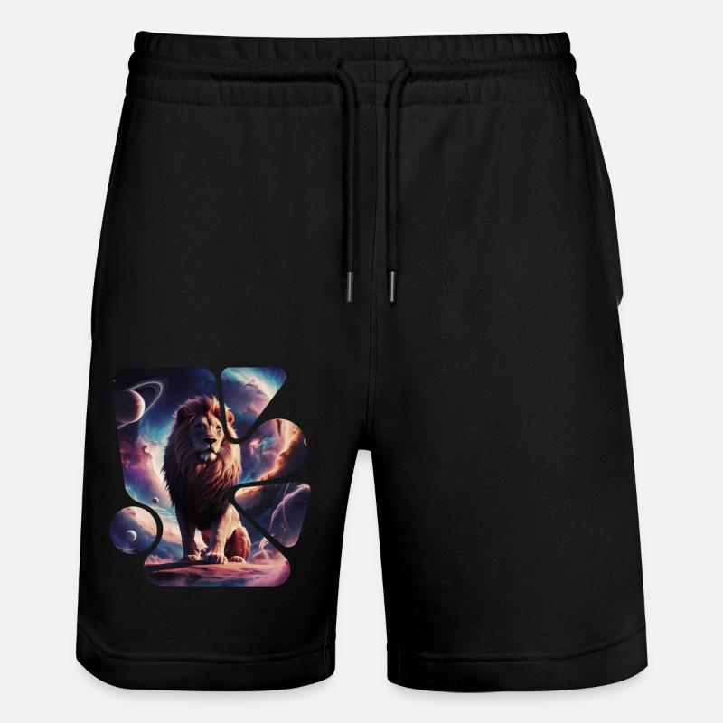 Lion de l’espace - Short de jogging bio TRAINER Stanley/Stella unisexe - noir
