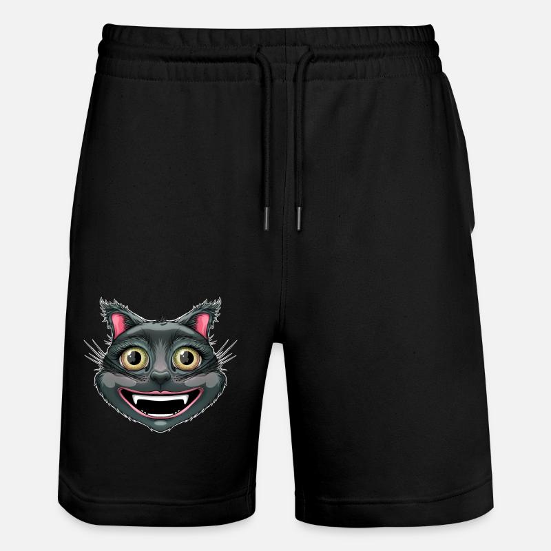 Chat noir heureux - Short de jogging bio TRAINER Stanley/Stella unisexe - noir