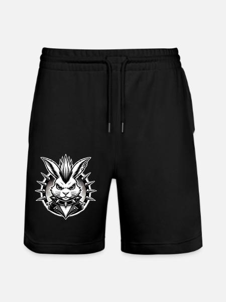 Punk Bunny in Love Design - Short de jogging bio TRAINER Stanley/Stella unisexe - noir