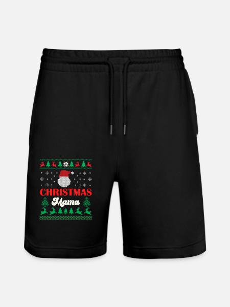 Merry Christmas Mama - Short de jogging bio TRAINER Stanley/Stella unisexe - noir
