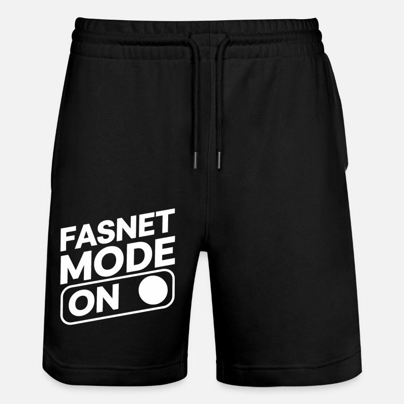 Fasnet Mode On - Stanley/Stella Unisex Bio Joggingshorts Trainer  - Schwarz