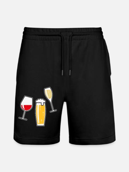 XDthree Good Friends (Tulip5) - Stanley/Stella Trainer Unisex Organic Jogging Shorts - black