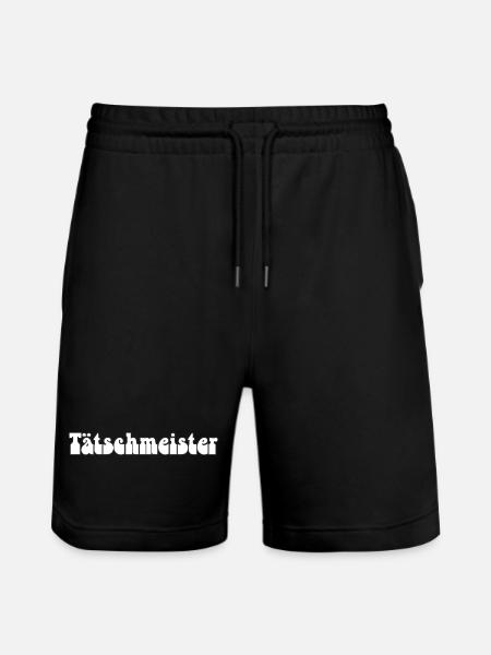 Tätschmeister oder Tätschmeischter gäu - Stanley/Stella Unisex Bio Joggingshorts Trainer - Schwarz