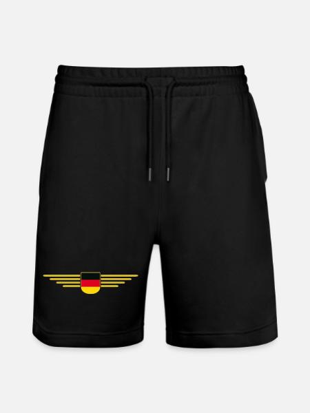 Germany T-Shirt Outfit Design - Stanley/Stella Trainer Unisex Organic Jogging Shorts - black