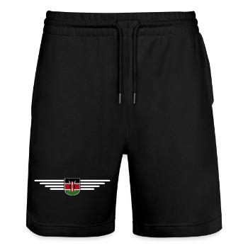 Nairobi Design für Kenia-Liebhaber - Stanley/Stella Unisex Bio Joggingshorts Trainer  - Schwarz - Vorne - Nik (191cm) & Marisol (170cm)