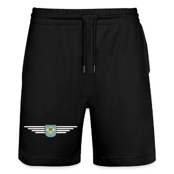 Delaware Fan T-Shirt – Küste & Charme - Stanley/Stella Unisex Bio Joggingshorts Trainer  - Schwarz - Vorne - Nik (191cm) & Marisol (170cm)