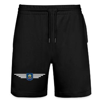 Idaho Fan T-Shirt – Nature & Adventure - Short de jogging bio TRAINER Stanley/Stella unisexe - noir - Devant - Nik (191cm) & Marisol (170cm)