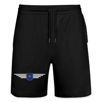Pennsylvania Fan T-Shirt – Perfect for fans - Stanley/Stella Trainer Unisex Organic Jogging Shorts - black - Front - Nik (191cm) & Marisol (170cm)