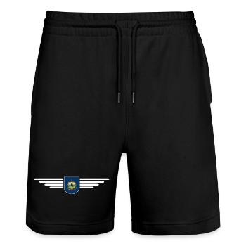 Vermont Fan Shirt – Pure Nature - Stanley/Stella Trainer Unisex Organic Jogging Shorts - black - Front - Nik (191cm) & Marisol (170cm)