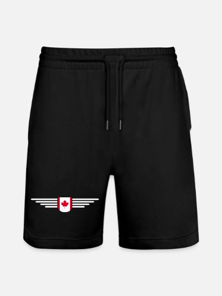 Canada T-shirt Outfit Design, Natur & Frihed - Stanley/Stella Trainer økologiske unisex joggingshorts - sort