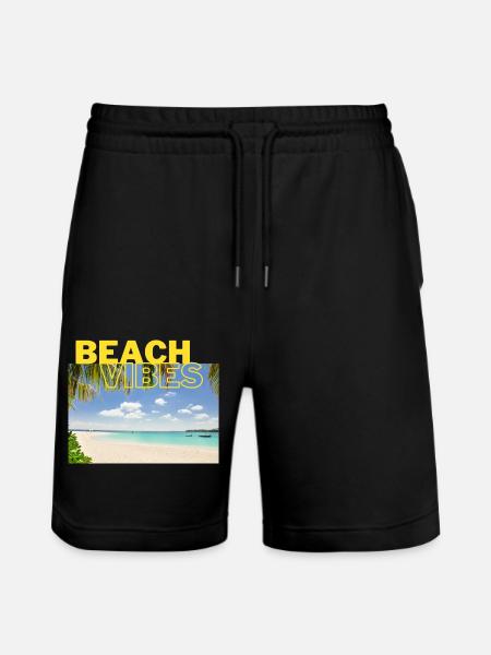 Beach 25 - Stanley/Stella Unisex Bio Joggingshorts Trainer  - Schwarz
