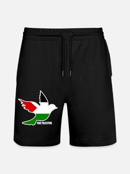 Free palestine - Stanley/Stella Trainer Unisex Organic Jogging Shorts - black