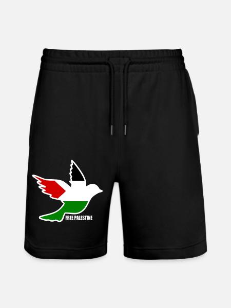 Free palestine - Stanley/Stella Trainer Unisex Organic Jogging Shorts - black