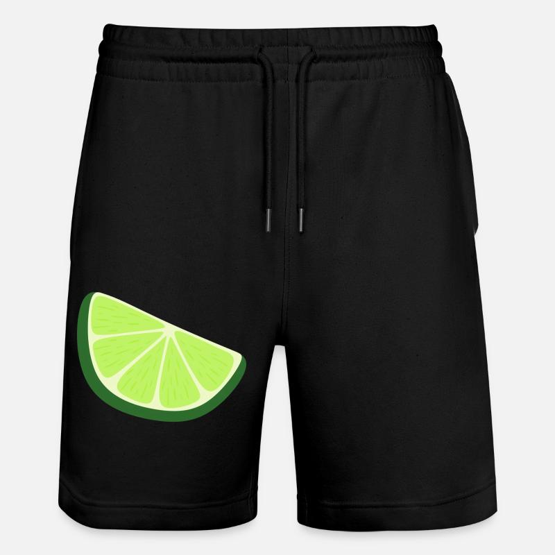 tranche de citron vert - Short de jogging bio TRAINER Stanley/Stella unisexe - noir
