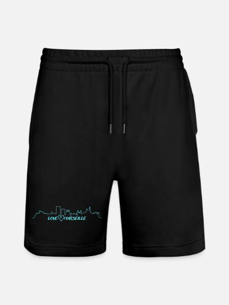 Love Marseille - Short de jogging bio TRAINER Stanley/Stella unisexe - noir
