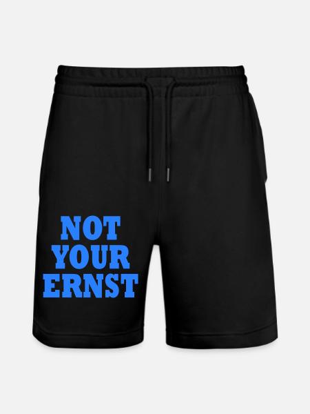 Not your ernst - Stanley/Stella Unisex Bio Joggingshorts Trainer - Schwarz