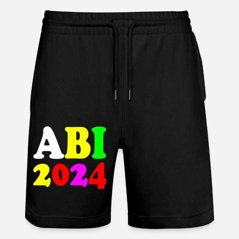 Abi 2024 - Stanley/Stella Unisex Bio Joggingshorts Trainer  - Schwarz