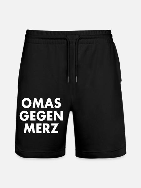 Omas gegen merz - Stanley/Stella Unisex Bio Joggingshorts Trainer - Schwarz