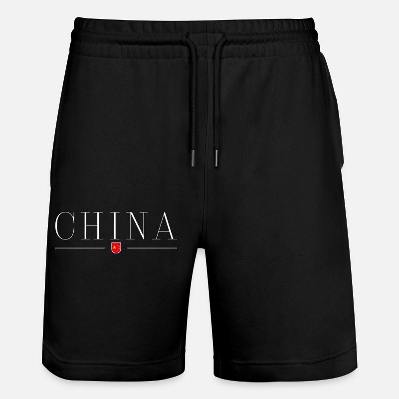 J’aime la Chine - Short de jogging bio TRAINER Stanley/Stella unisexe - noir
