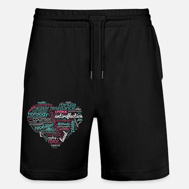 Horology and Chronometry - Stanley/Stella Trainer Unisex Organic Jogging Shorts - black