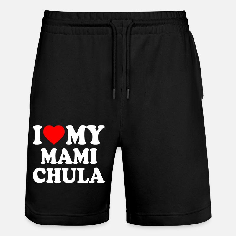 I love my mami chula - Short de jogging bio TRAINER Stanley/Stella unisexe - noir