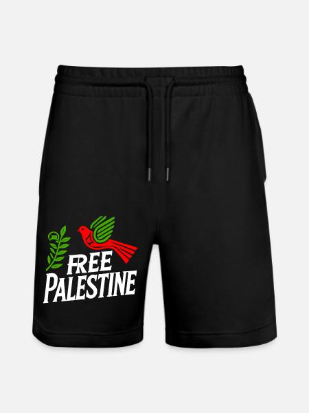 Free palestine - Stanley/Stella Trainer Unisex Organic Jogging Shorts - black