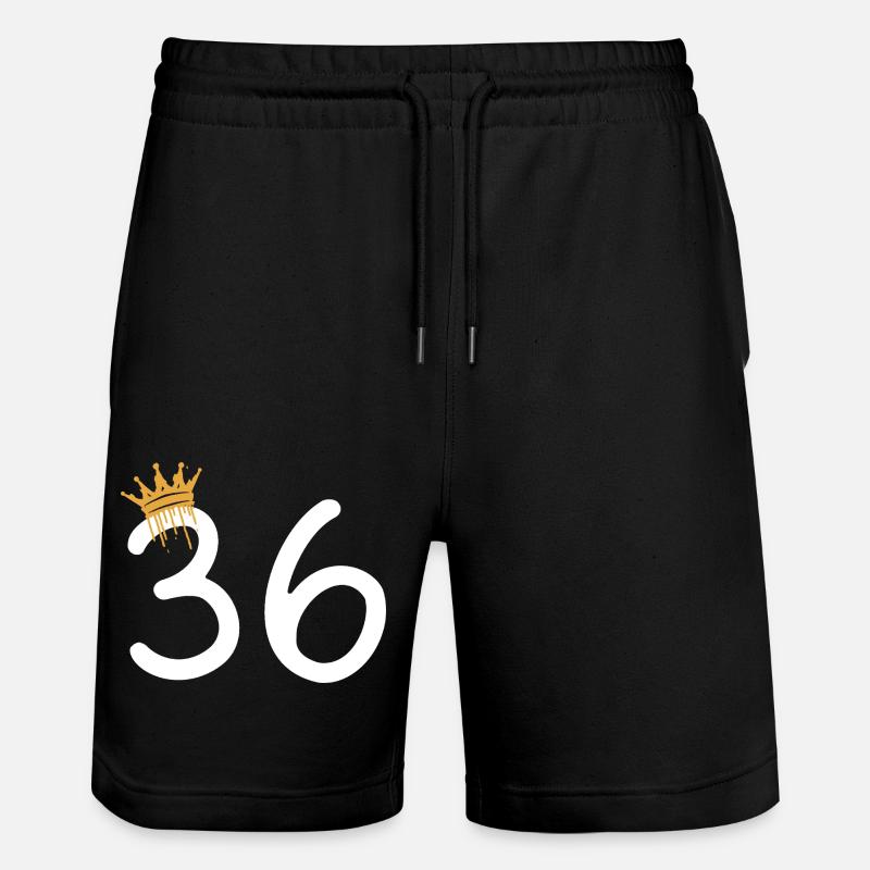 36 - Short de jogging bio TRAINER Stanley/Stella unisexe - noir