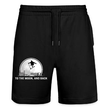 scooter stuntscooter scooter-life e-scooter - Stanley/Stella Unisex Bio Joggingshorts Trainer  - Schwarz - Vorne - Nik (191cm) & Marisol (170cm)