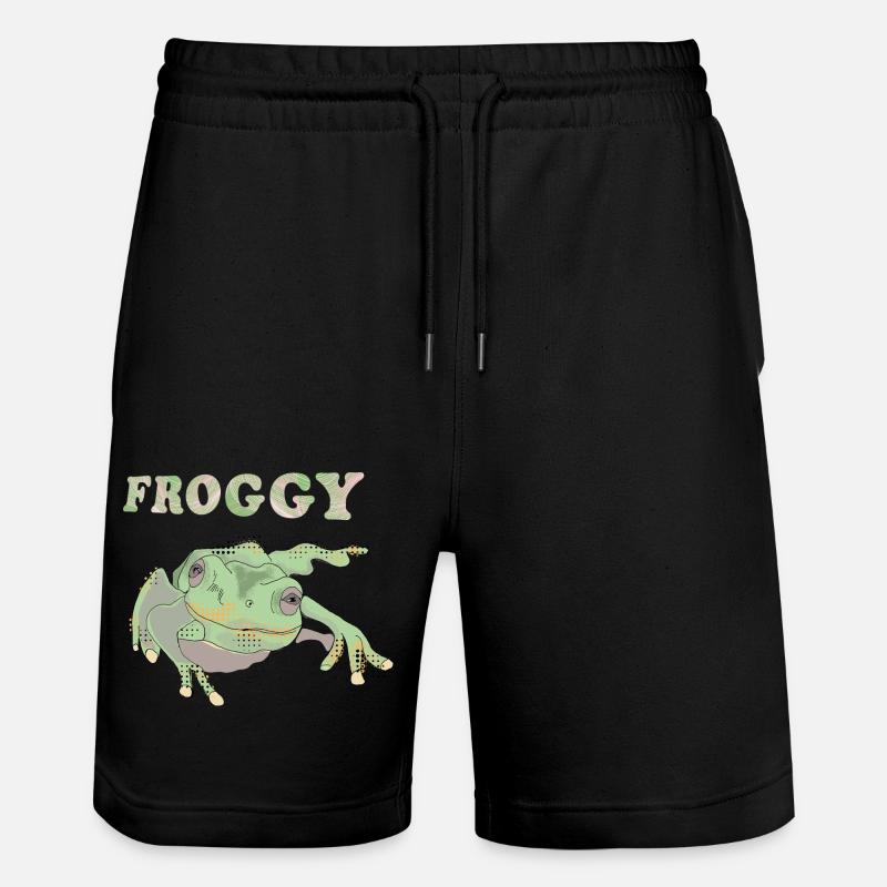 Froggie - Short de jogging bio TRAINER Stanley/Stella unisexe - noir