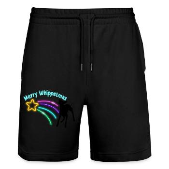 Shooting Star - Stanley/Stella Unisex Bio Joggingshorts Trainer  - Schwarz - Vorne - Nik (191cm) & Marisol (170cm)