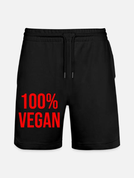 100 % Vegan - Stanley/Stella Unisex Bio Joggingshorts Trainer  - Schwarz