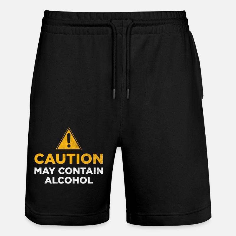 Attention : peut contenir de l’alcool - Short de jogging bio TRAINER Stanley/Stella unisexe - noir