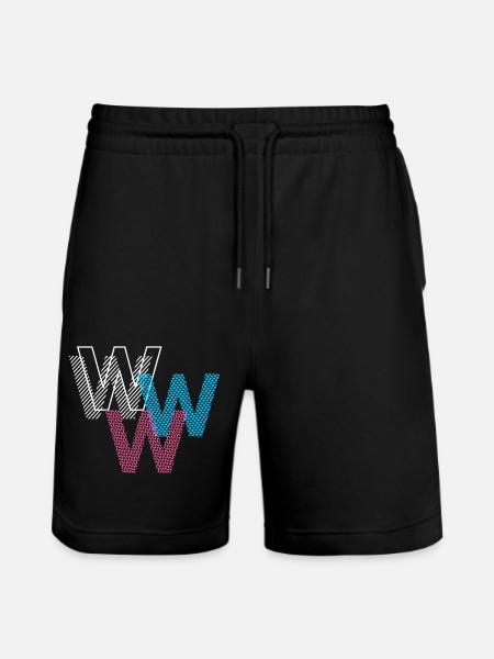 W Buchstabe - Stanley/Stella Unisex Bio Joggingshorts Trainer - Schwarz