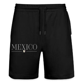 Ich liebe Mexico - Stanley/Stella Unisex Bio Joggingshorts Trainer  - Schwarz - Vorne - Nik (191cm) & Marisol (170cm)