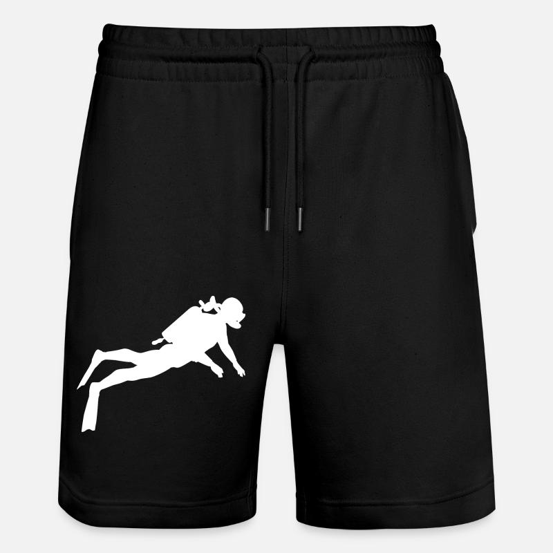 Plongeur en mer - Short de jogging bio TRAINER Stanley/Stella unisexe - noir