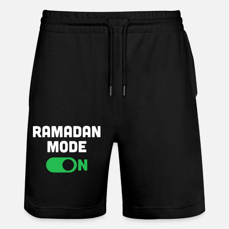 Ramadan-Modus an - Stanley/Stella Unisex Bio Joggingshorts Trainer  - Schwarz