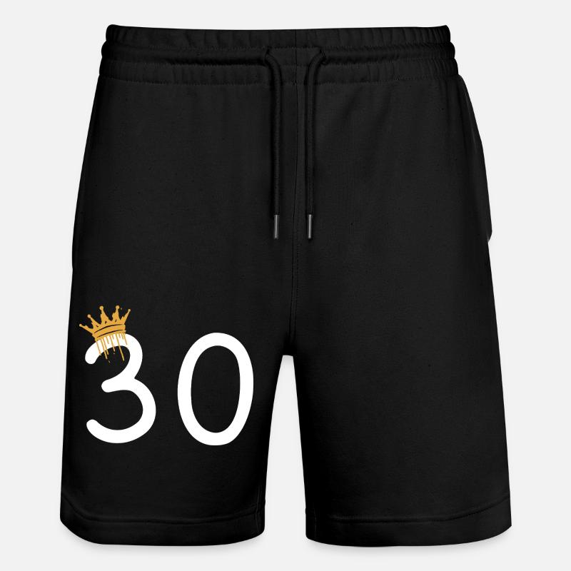 30 - Stanley/Stella Unisex Bio Joggingshorts Trainer - Schwarz