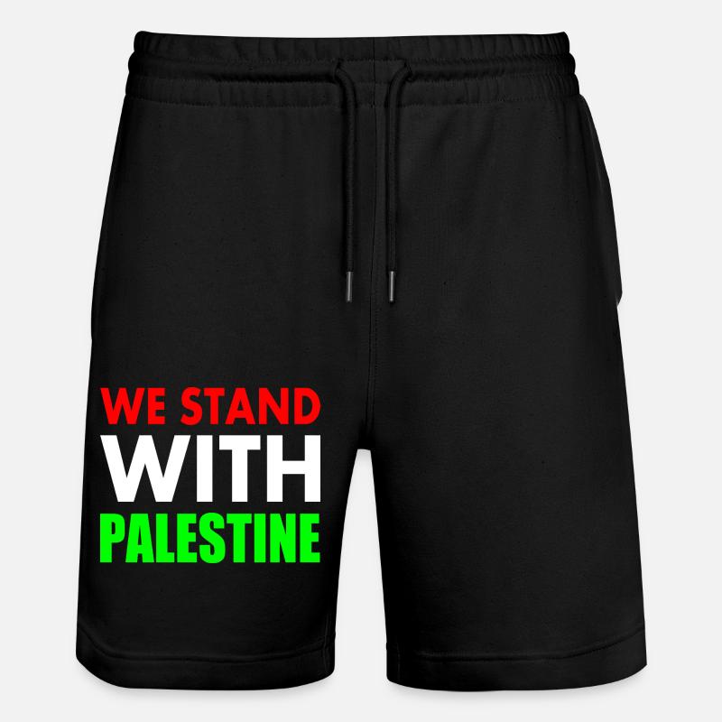 We stand with palestine - Short de jogging bio TRAINER Stanley/Stella unisexe - noir
