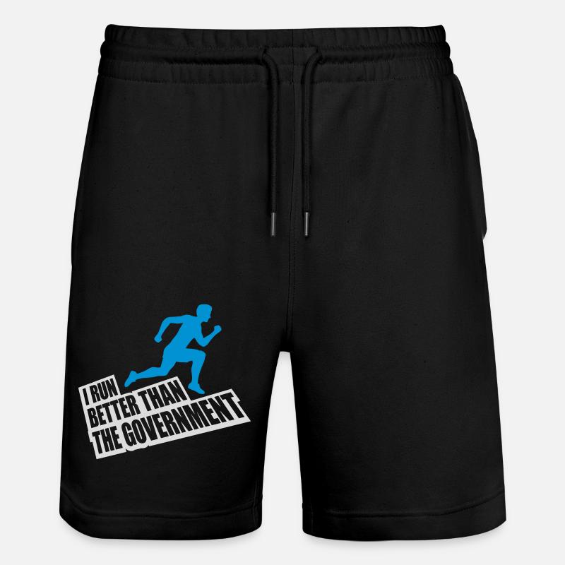 mieux fonctionner que le gouvernement - Short de jogging bio TRAINER Stanley/Stella unisexe - noir