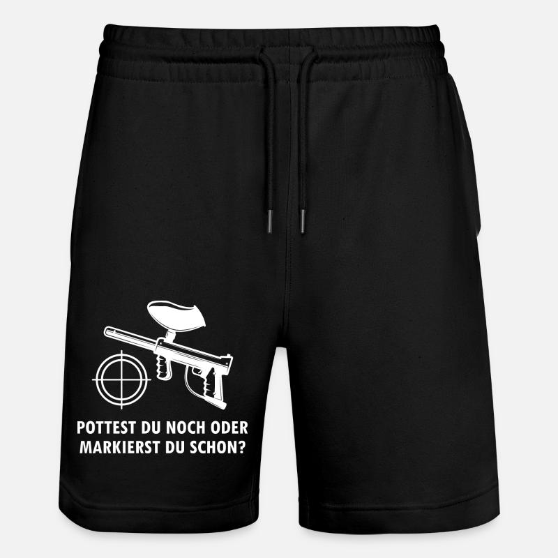 Paintball Airsoft - Short de jogging bio TRAINER Stanley/Stella unisexe - noir