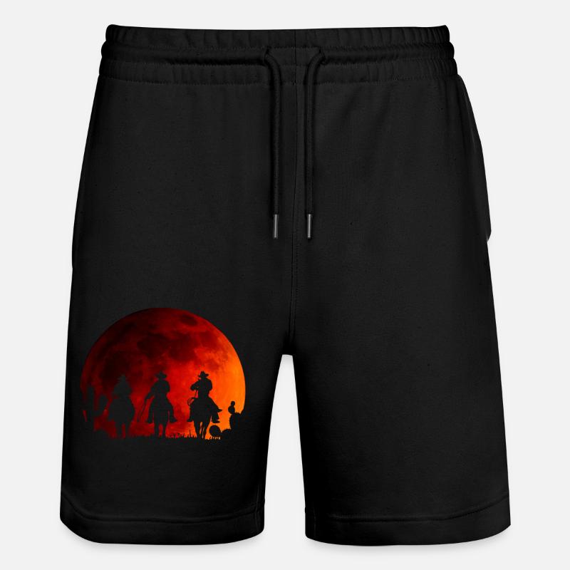 Red Moon Cowboys - Short de jogging bio TRAINER Stanley/Stella unisexe - noir
