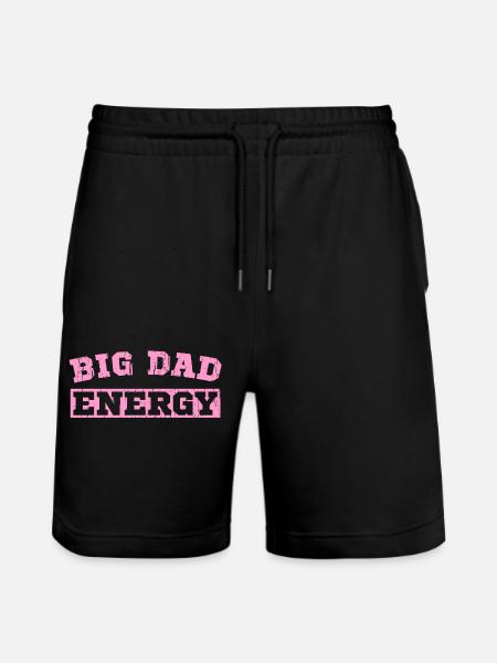 BIG DAD ENERGY - Stanley/Stella Trainer Unisex Organic Jogging Shorts - black