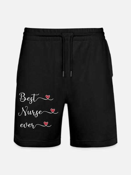 Nurse - Stanley/Stella Trainer Unisex Organic Jogging Shorts - black